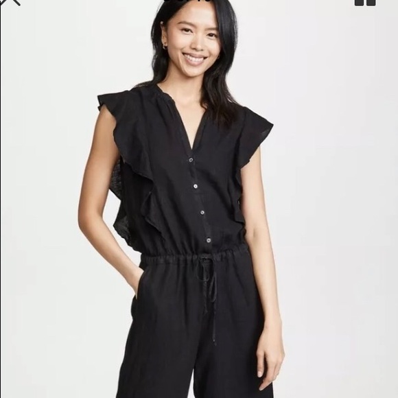 NWT Velvet by Graham & Spencer Linen Jumpsuit - Picture 6 of 8